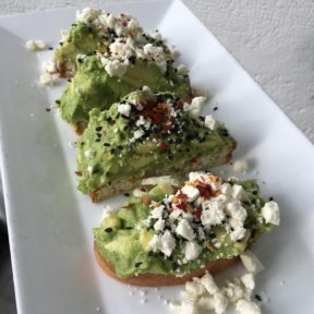 Gluten-free avocado toast from The Granola Bar